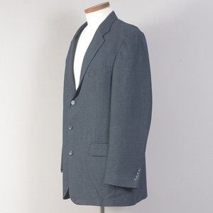 Oscar Dela Renta Men's Blazer Black/Grey Woven 48L